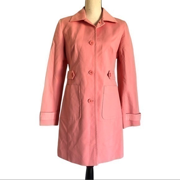 LOFT Jackets & Blazers - Ann Taylor LOFT Salmon Spring Fall Trench Coat Size S